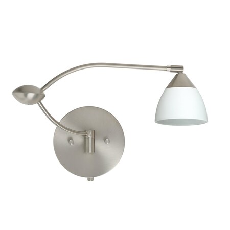 Besa Lighting Divi 1WU Swing Arm, 1x 50W Halogen 1WU-185807-SN